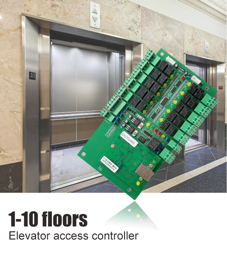 1 To 10 Floors TCPIP Elevator Board Access Control Board For Lift